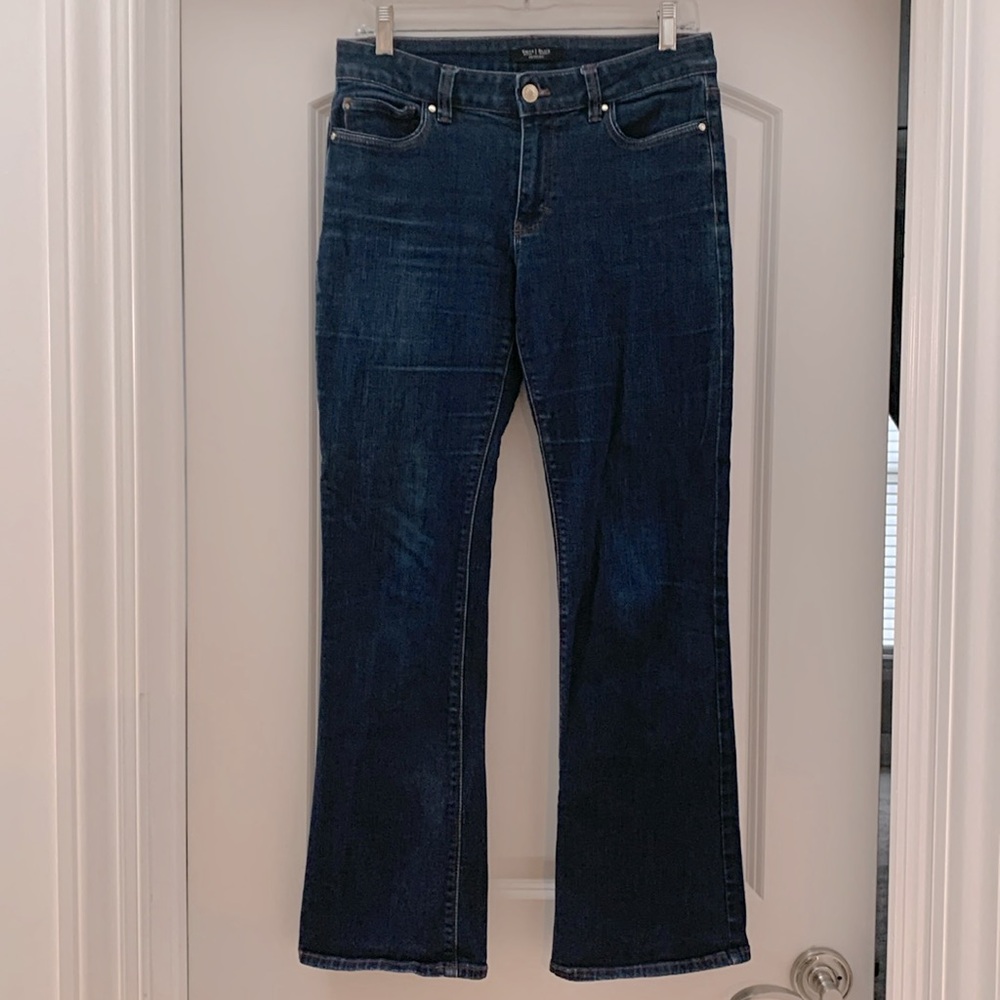 White House Black Market Skinny Flare Jeans - 8P in good condition.
